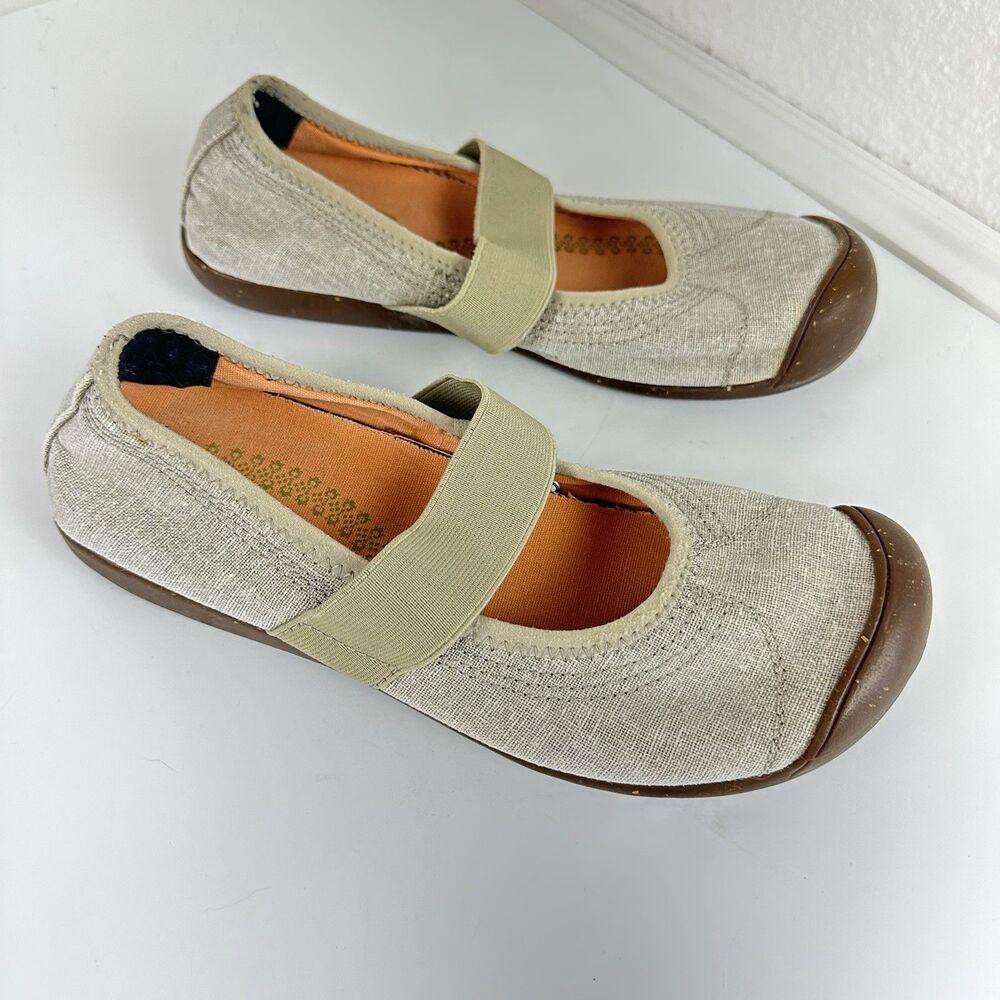 Keen Sienna Shoes Womens 8 Mary Jane Slip On Casual Comfort Flats Low Top Taupe